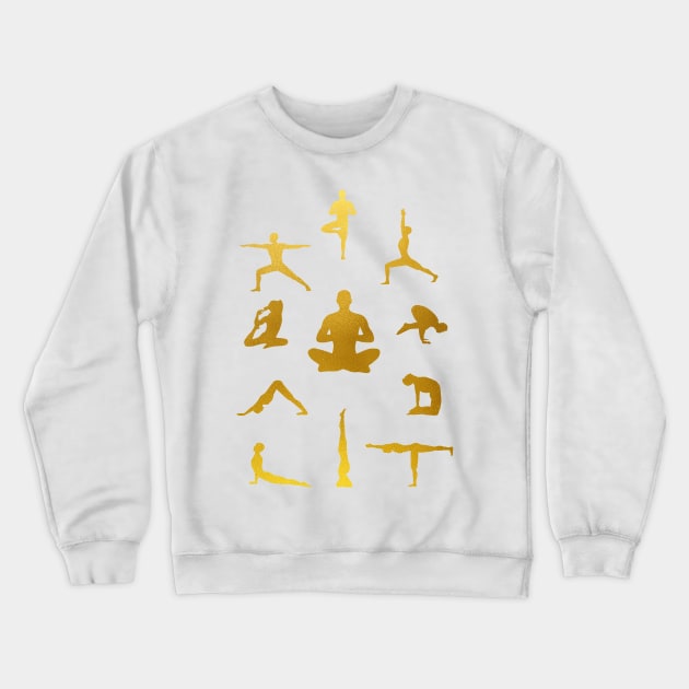 Yoga for men Crewneck Sweatshirt by erzebeth